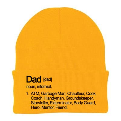 Dad Definition Of All Things Knit Cap Winter Beanie