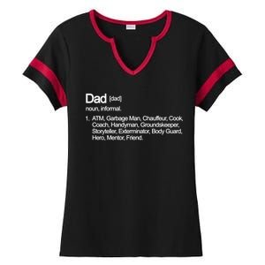 Dad Definition Of All Things Ladies Halftime Notch Neck Tee