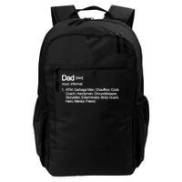 Dad Definition Of All Things Daily Commute Backpack