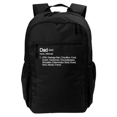 Dad Definition Of All Things Daily Commute Backpack