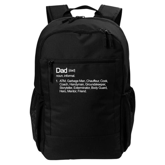 Dad Definition Of All Things Daily Commute Backpack