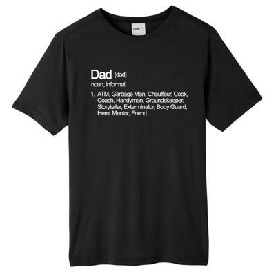 Dad Definition Of All Things Tall Fusion ChromaSoft Performance T-Shirt