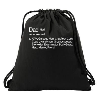 Dad Definition Of All Things Drawstring Bag