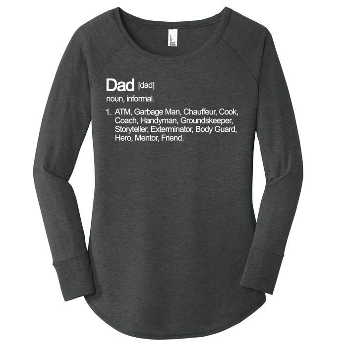 Dad Definition Of All Things Women's Perfect Tri Tunic Long Sleeve Shirt