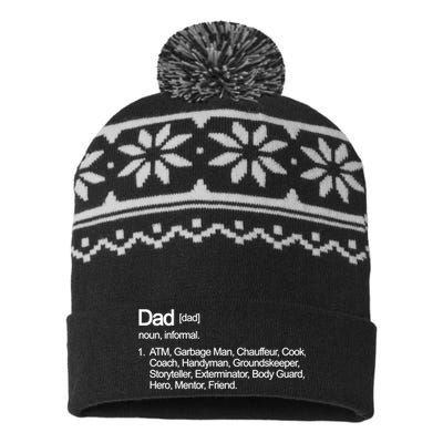 Dad Definition Of All Things USA-Made Snowflake Beanie