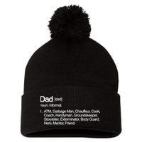 Dad Definition Of All Things Pom Pom 12in Knit Beanie