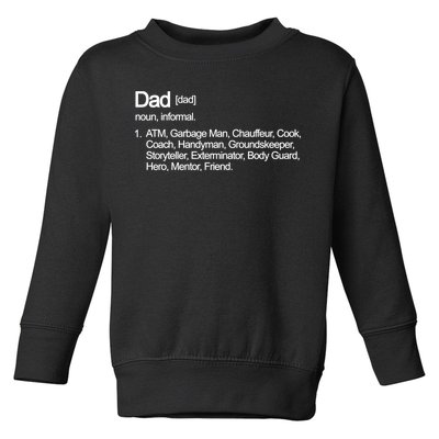 Dad Definition Of All Things Toddler Sweatshirt