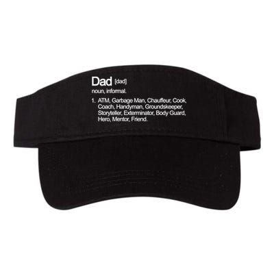 Dad Definition Of All Things Valucap Bio-Washed Visor