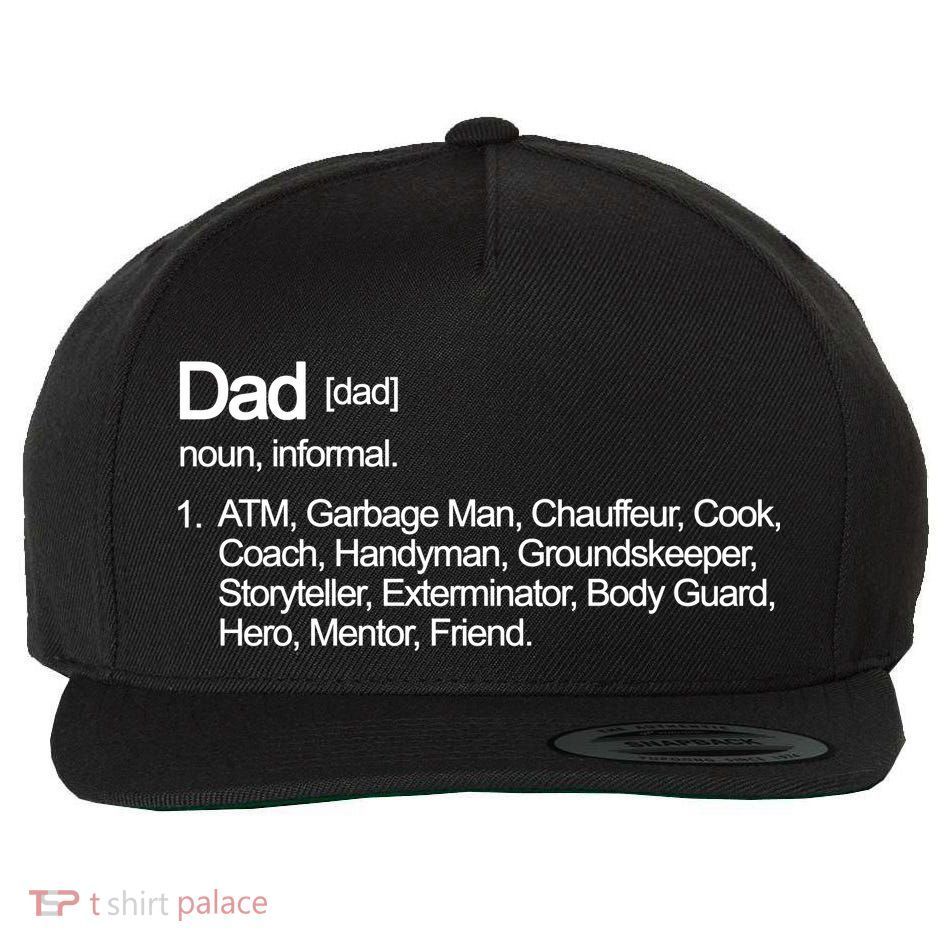 Dad Definition Of All Things Wool Snapback Cap