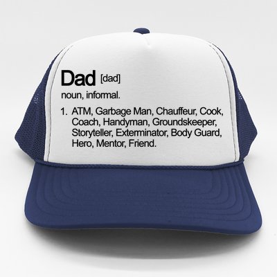 Dad Definition Of All Things Trucker Hat