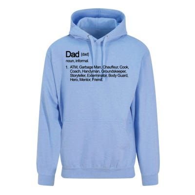 Dad Definition Of All Things Unisex Surf Hoodie