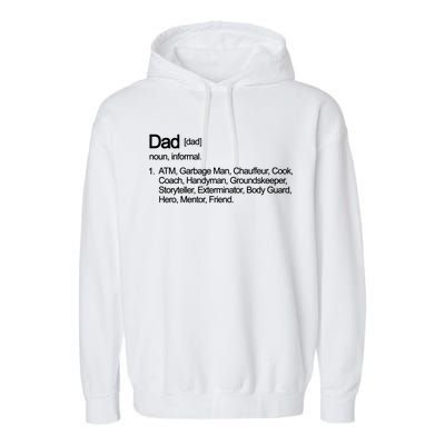 Dad Definition Of All Things Garment-Dyed Fleece Hoodie