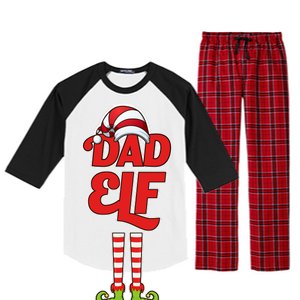 Dad Elf Raglan Sleeve Pajama Set