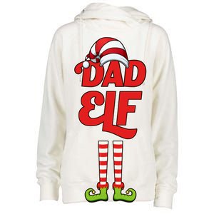 Dad Elf Womens Funnel Neck Pullover Hood