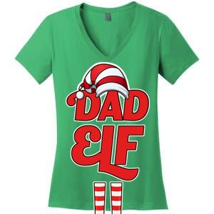 Dad Elf Women's V-Neck T-Shirt