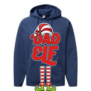 Dad Elf Performance Fleece Hoodie