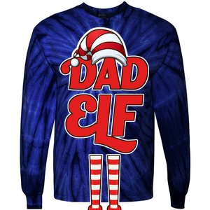 Dad Elf Tie-Dye Long Sleeve Shirt