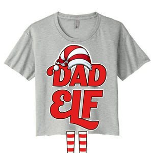 Dad Elf Women's Crop Top Tee