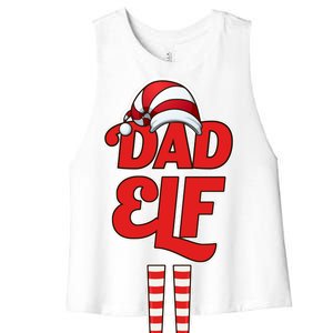 Dad Elf Women's Racerback Cropped Tank