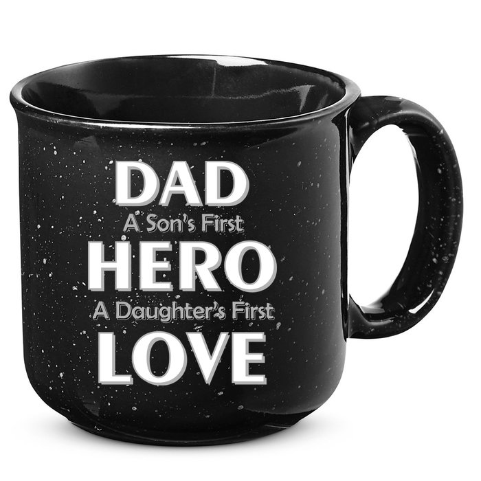 Dad First Hero And Love 15oz Campfire Ceramic Mug