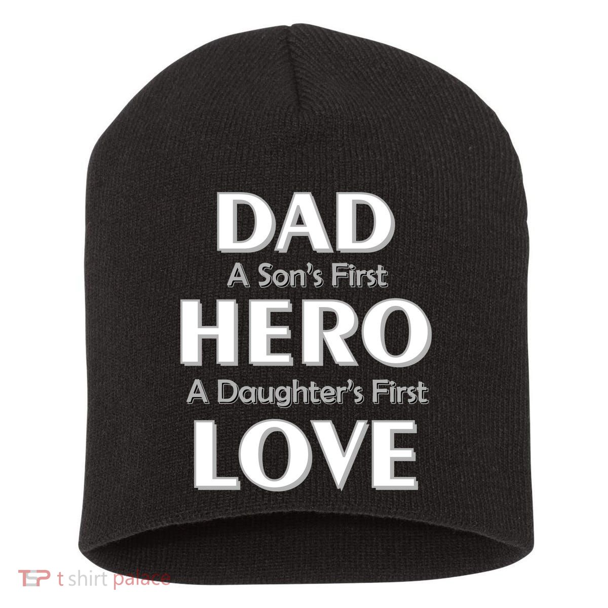 Dad First Hero And Love Short Acrylic Beanie