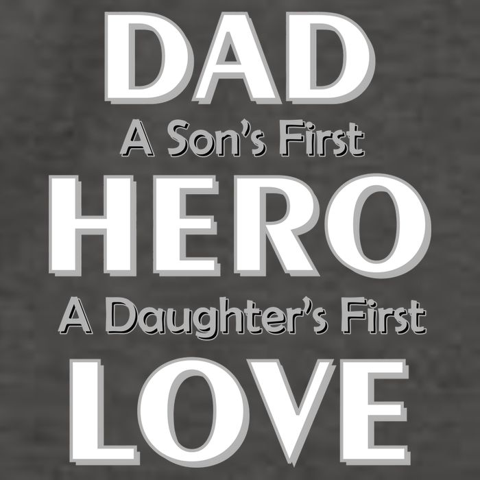 Dad First Hero And Love Vector Backpack