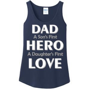 Dad First Hero And Love Ladies Essential Tank