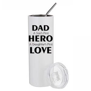 Dad First Hero And Love Stainless Steel Tumbler