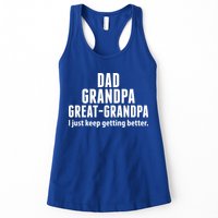 Dad Grandpa Great-Grandpa I Just Keep Getting Better Womens Tank Top