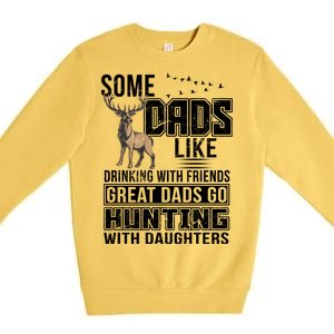 Dad Hunting With Daughters Premium Crewneck Sweatshirt