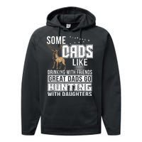 Dad Hunting With Daughters Performance Fleece Hoodie