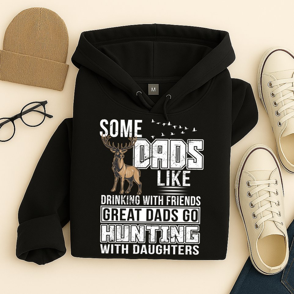 Dad Hunting With Daughters Hoodie