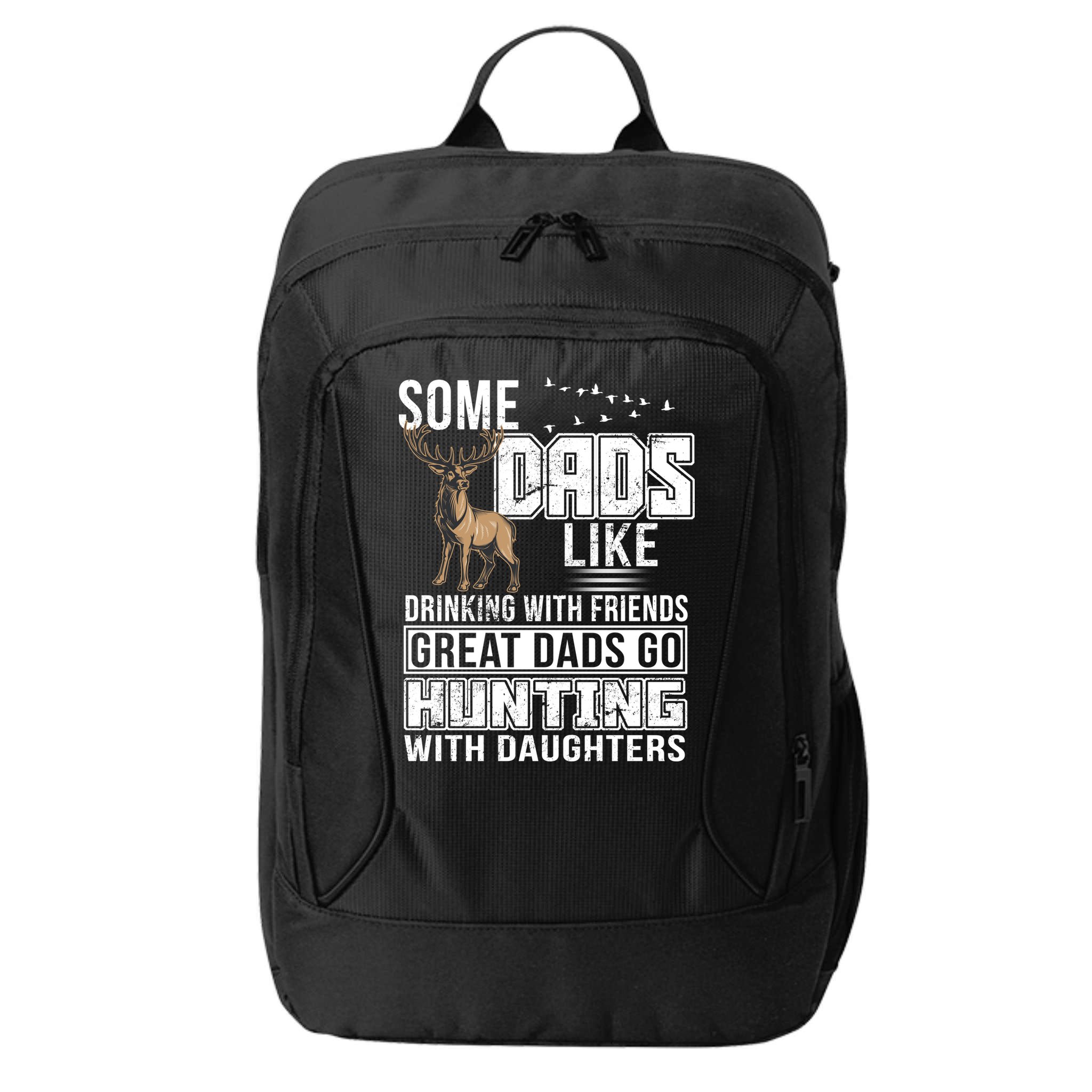 Dad Hunting With Daughters City Backpack