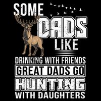 Dad Hunting With Daughters 7-Panel Snapback Hat