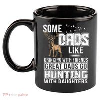 Dad Hunting With Daughters 11oz C Handle Ceramic Mug
