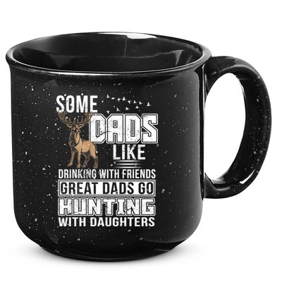 Dad Hunting With Daughters 15oz Campfire Ceramic Mug