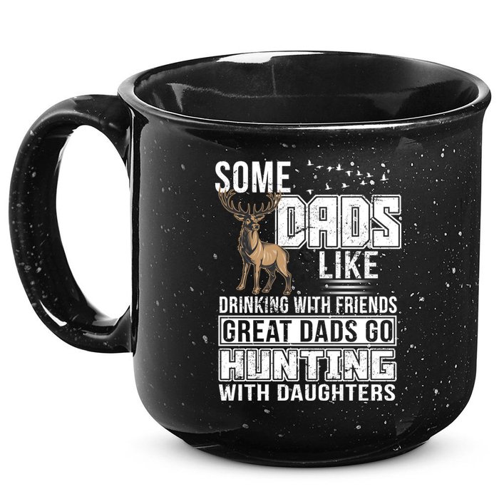 Dad Hunting With Daughters 15oz Campfire Ceramic Mug