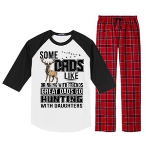 Dad Hunting With Daughters Raglan Sleeve Pajama Set