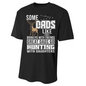 Dad Hunting With Daughters Performance Sprint T-Shirt