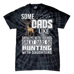 Dad Hunting With Daughters Tie-Dye T-Shirt