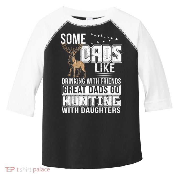 Dad Hunting With Daughters Toddler Fine Jersey T-Shirt