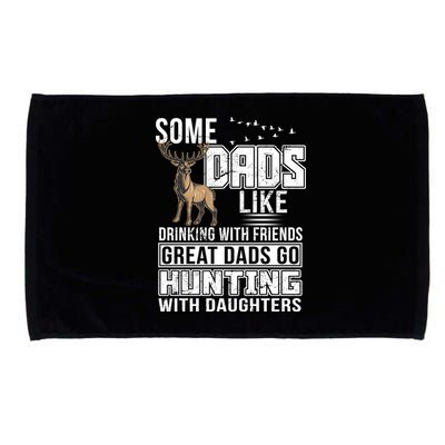 Dad Hunting With Daughters Microfiber Hand Towel