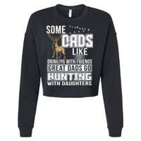 Dad Hunting With Daughters Cropped Pullover Crew