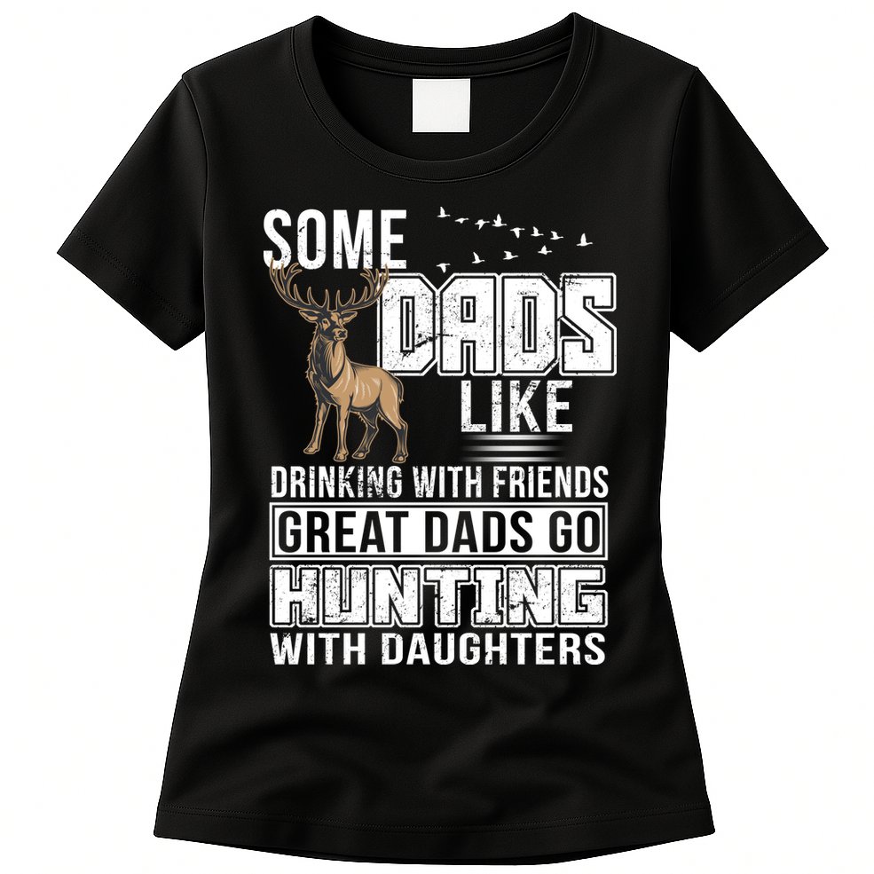 Dad Hunting With Daughters Womens T-Shirt