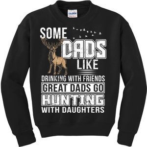 Dad Hunting With Daughters Kids Sweatshirt