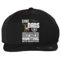 Dad Hunting With Daughters Wool Snapback Cap