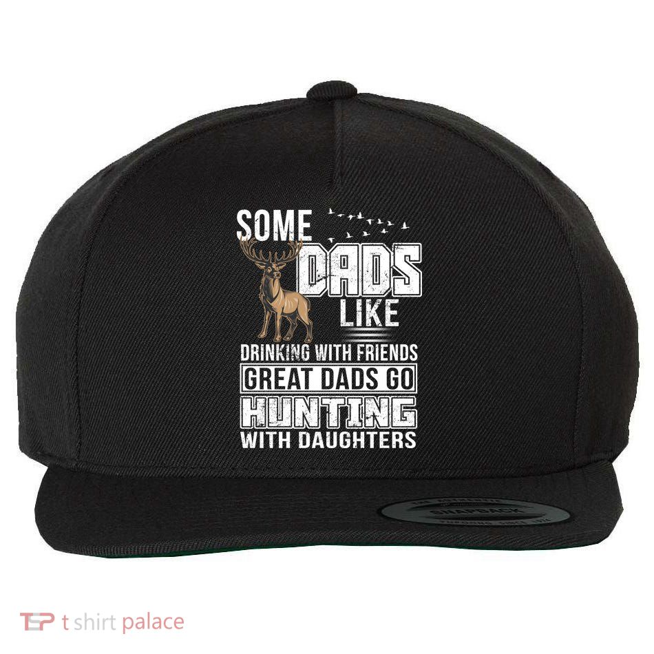 Dad Hunting With Daughters Wool Snapback Cap