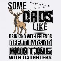 Dad Hunting With Daughters Garment-Dyed Sweatshirt