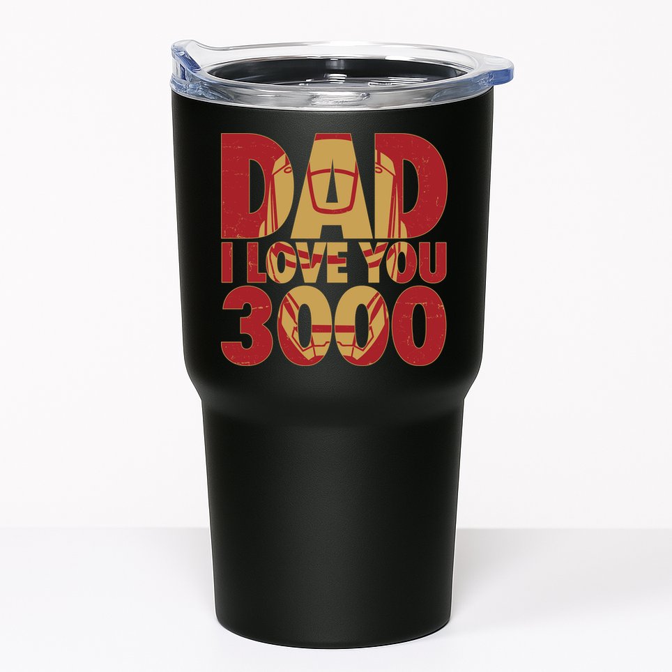 Dad I Love You 3000 Superhero Father's Day Tumbler