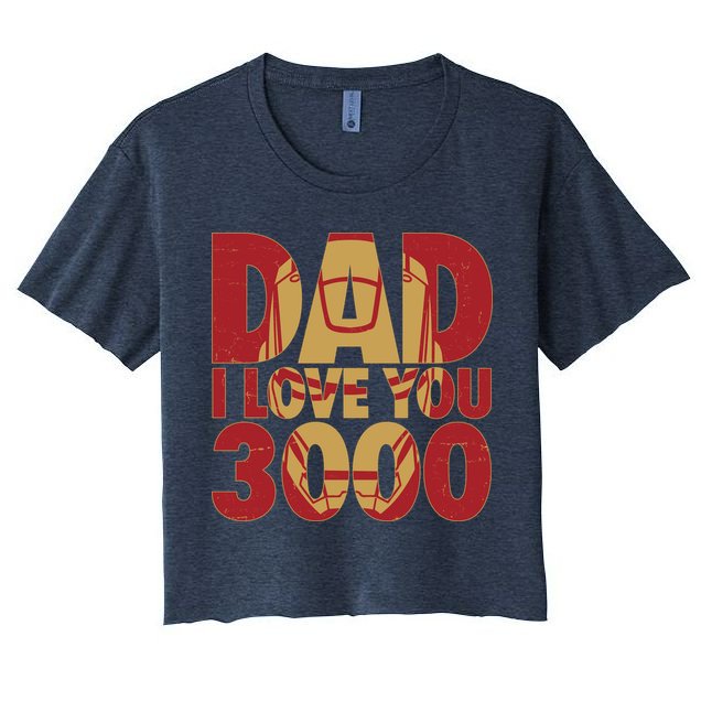 Dad I Love You 3000 Superhero Father's Day Crop Top